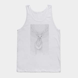 Deer under the night sky Tank Top